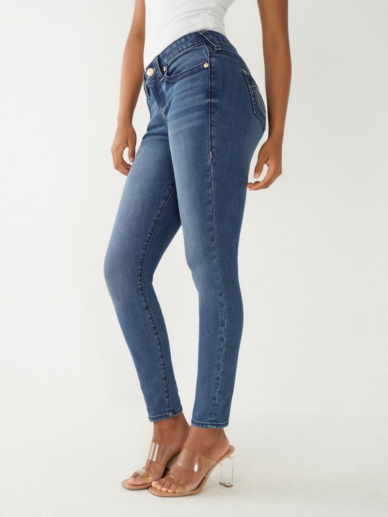 Jeans Skinny True Religion Jennie Big T Curvy Azules | 73ZIJQBAE