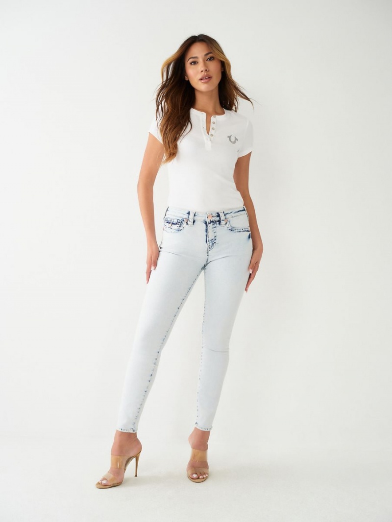 Jeans Skinny True Religion Jennie Big T Curvy Azules Claro | 26EPWSKHQ