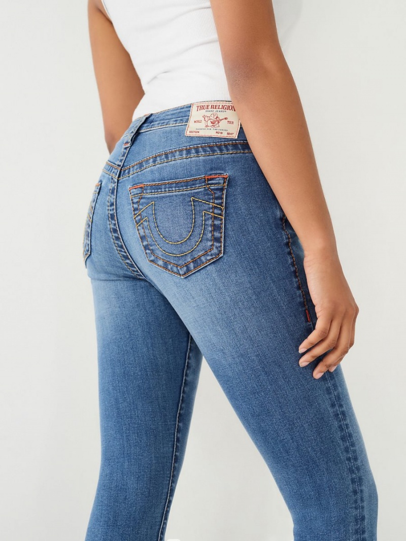 Jeans Skinny True Religion Jennie Big T Curvy Flaco Crop Forgotten Path | 03NCMQSIV