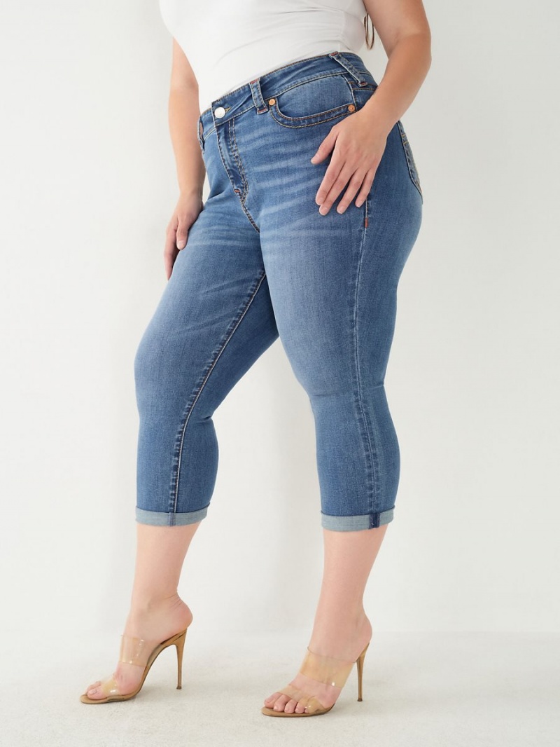 Jeans Skinny True Religion Jennie Big T Curvy Flaco Crop Forgotten Path | 03NCMQSIV