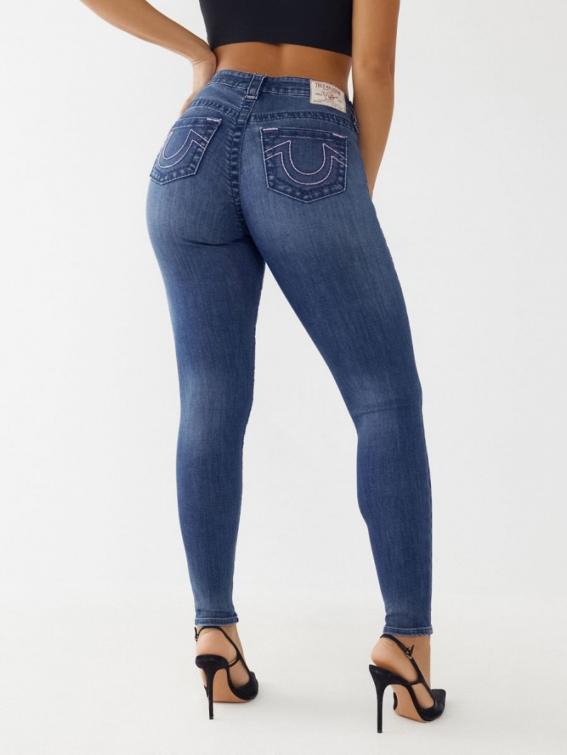 Jeans Skinny True Religion Jennie Big T Curvy Medium Midnight Haze | 32UZARWHL