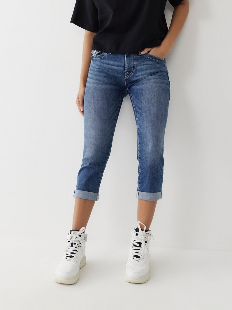 Jeans Skinny True Religion Jennie Curvy Crop Azules | 58GQLAZIF