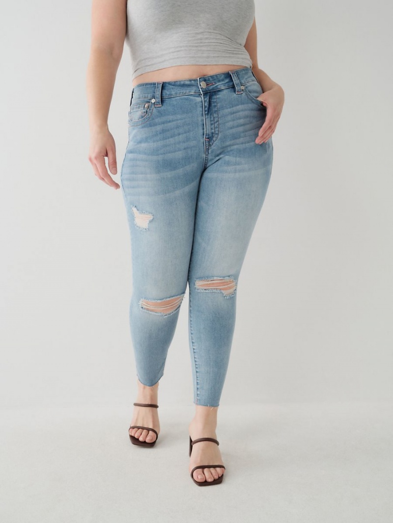 Jeans Skinny True Religion Jennie Curvy Ankle Allionia Destroyed | 02GLTOWRD