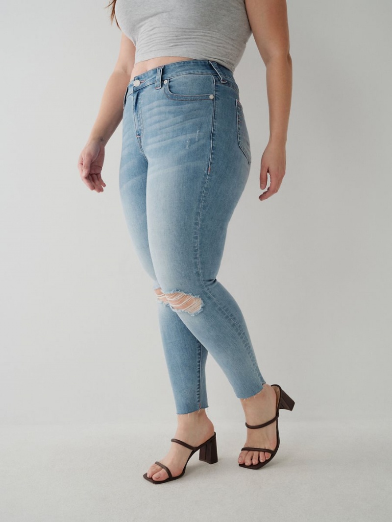 Jeans Skinny True Religion Jennie Curvy Ankle Allionia Destroyed | 02GLTOWRD