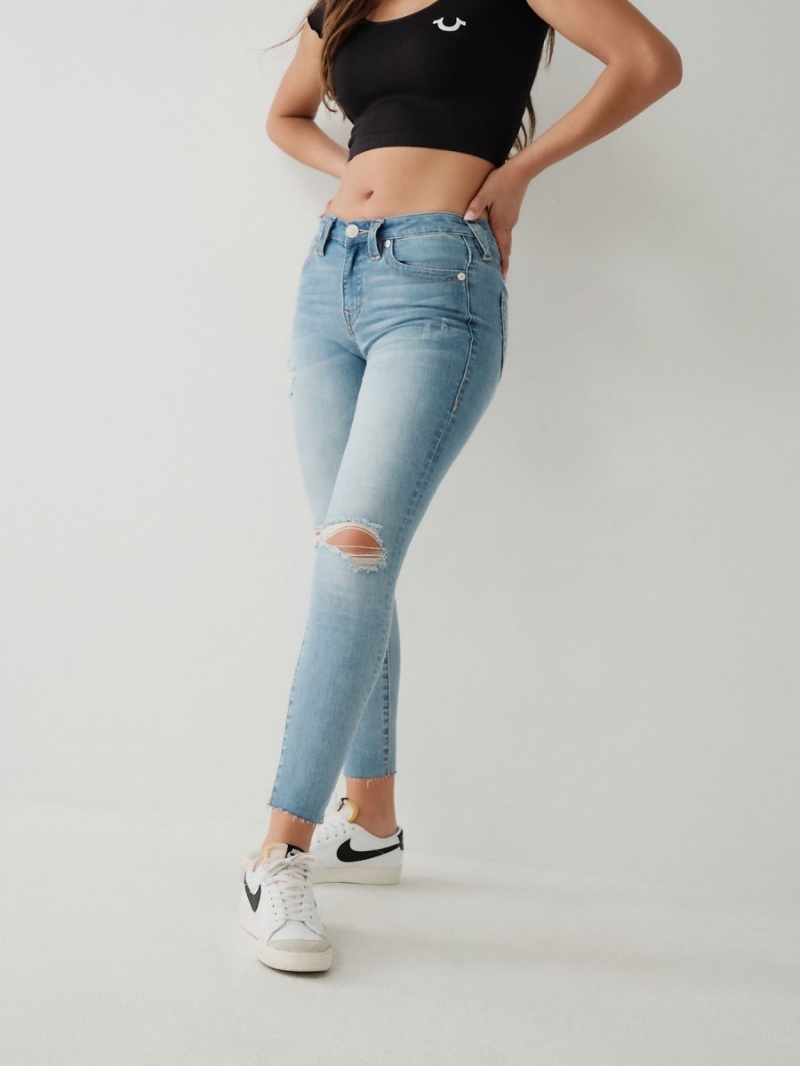 Jeans Skinny True Religion Jennie Curvy Ankle Allionia Destroyed | 02GLTOWRD