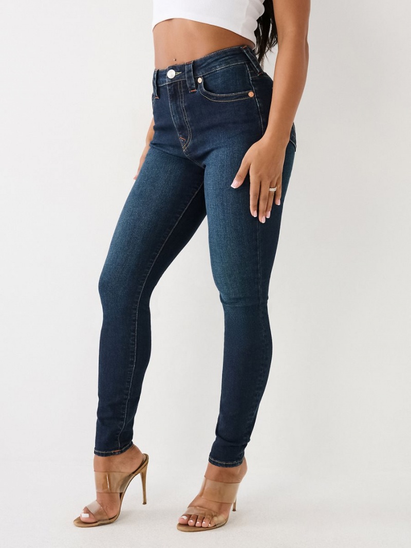 Jeans Skinny True Religion Jennie High Rise Curvy Azules Oscuro | 18DMSBVUT