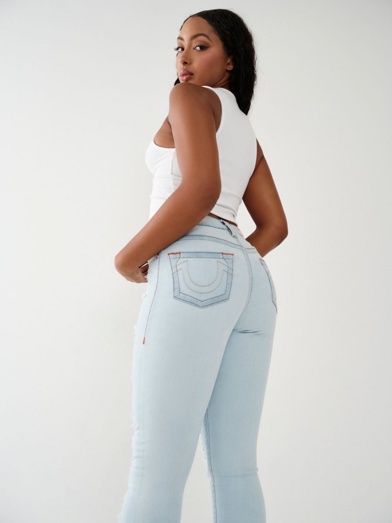 Jeans Skinny True Religion Jennie High Rise Curvy Verde Menta | 47SVHEGBJ