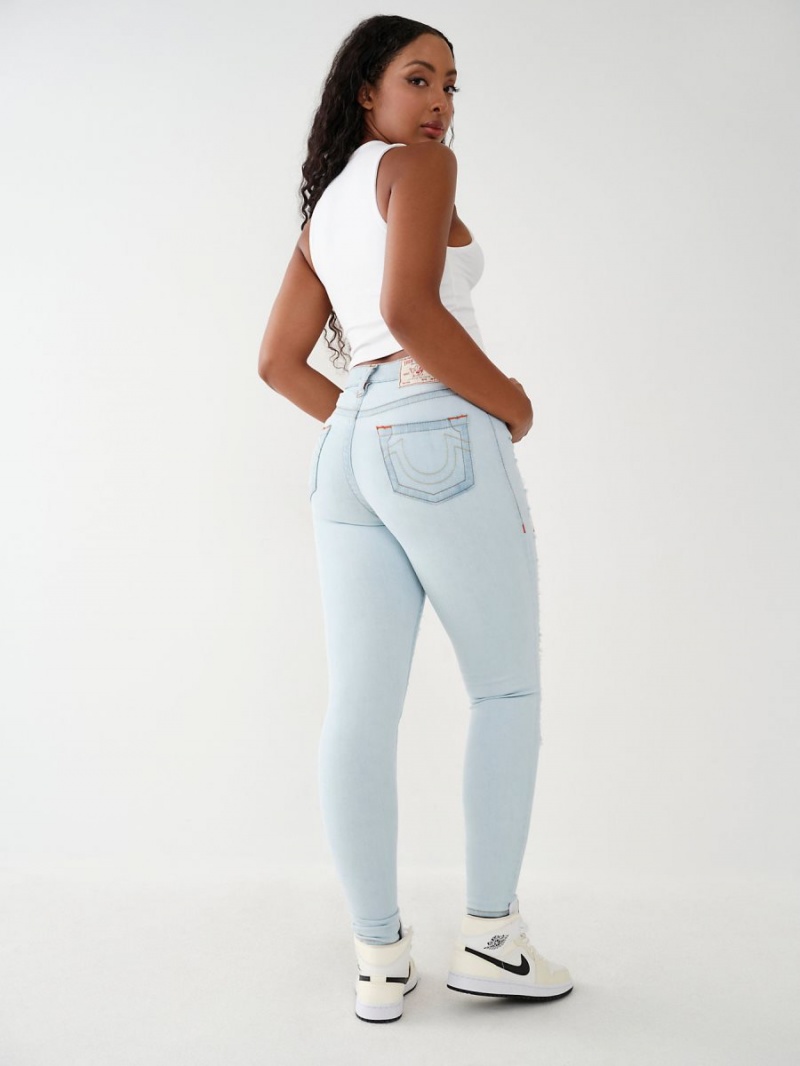 Jeans Skinny True Religion Jennie High Rise Curvy Verde Menta | 47SVHEGBJ