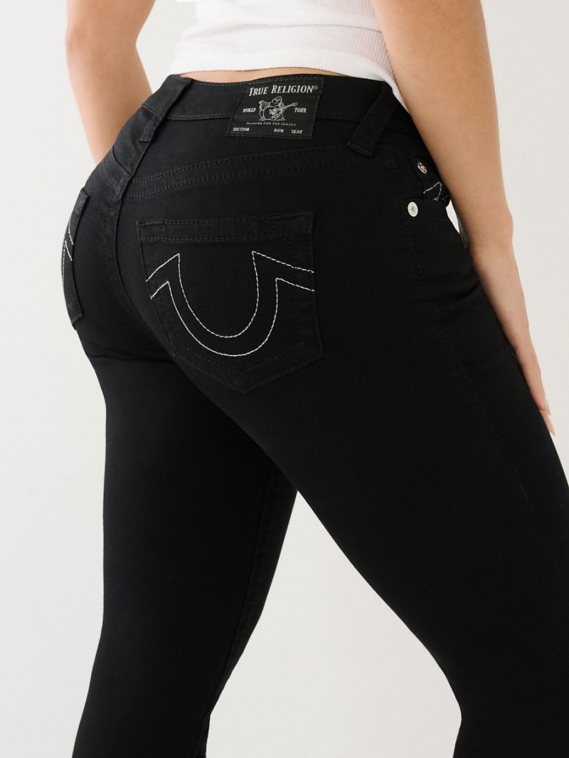 Jeans Skinny True Religion Jennie Mid Rise Curvy Negras | 41USNWAVG