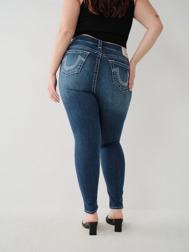 Jeans Skinny True Religion Jennie Mid Rise Curvy Great Victorian | 23WUYGDMS