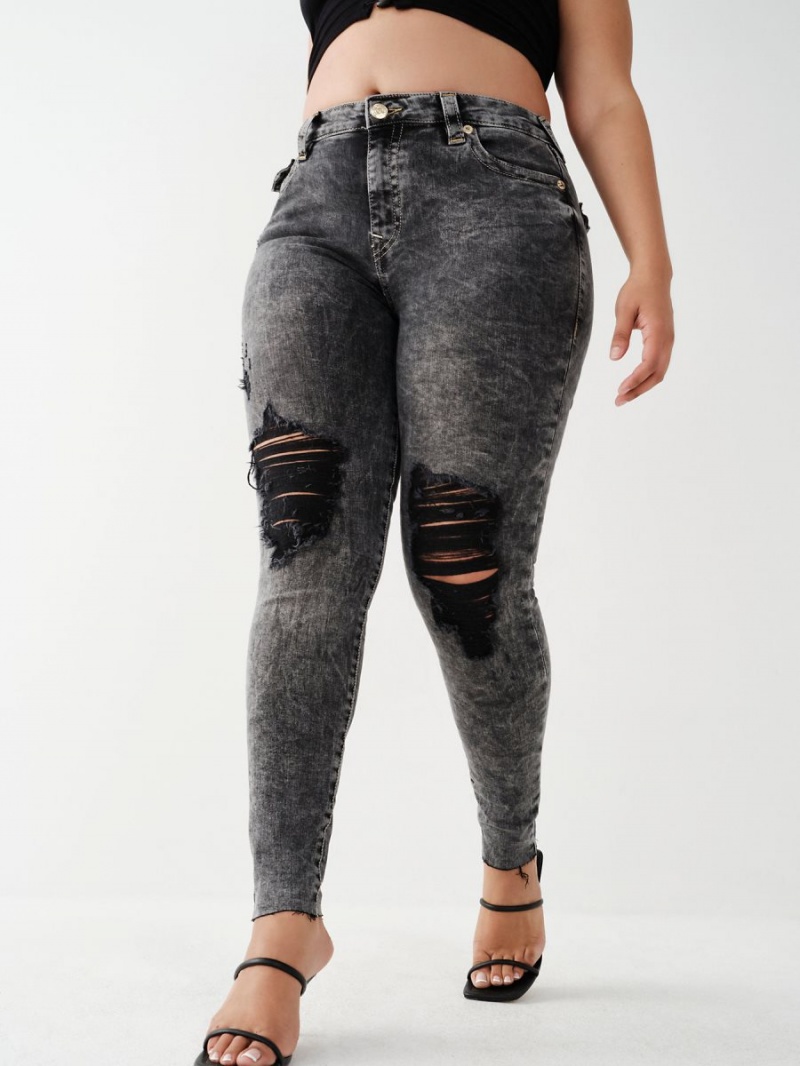 Jeans Skinny True Religion Jennie Mid Rise Curvy Azules | 47CKXJPBZ