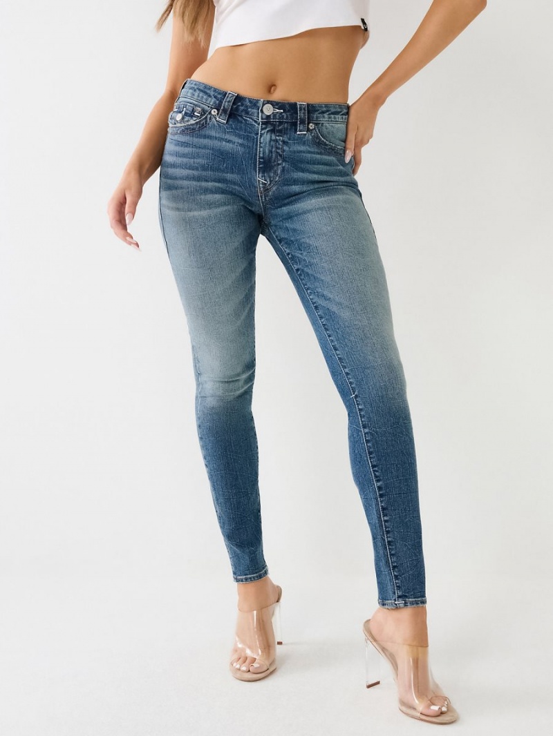 Jeans Skinny True Religion Jennie Mid Rise Flap Super Macau | 14HGIXPQD