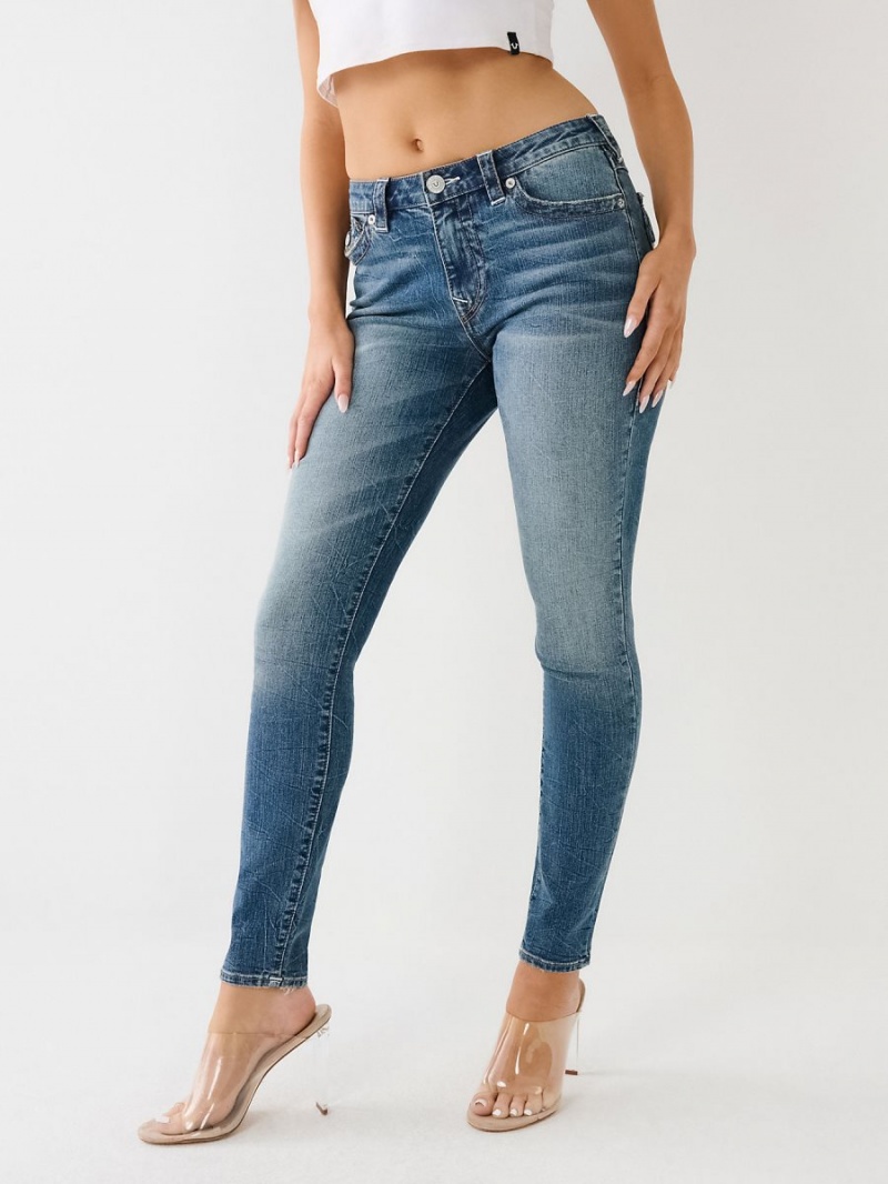 Jeans Skinny True Religion Jennie Mid Rise Flap Super Macau | 14HGIXPQD