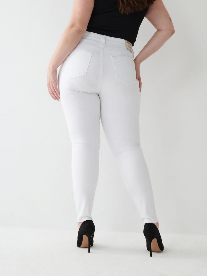 Jeans Skinny True Religion Jennie Mid Rise Curvy Blancas | 70ZNVUGBA