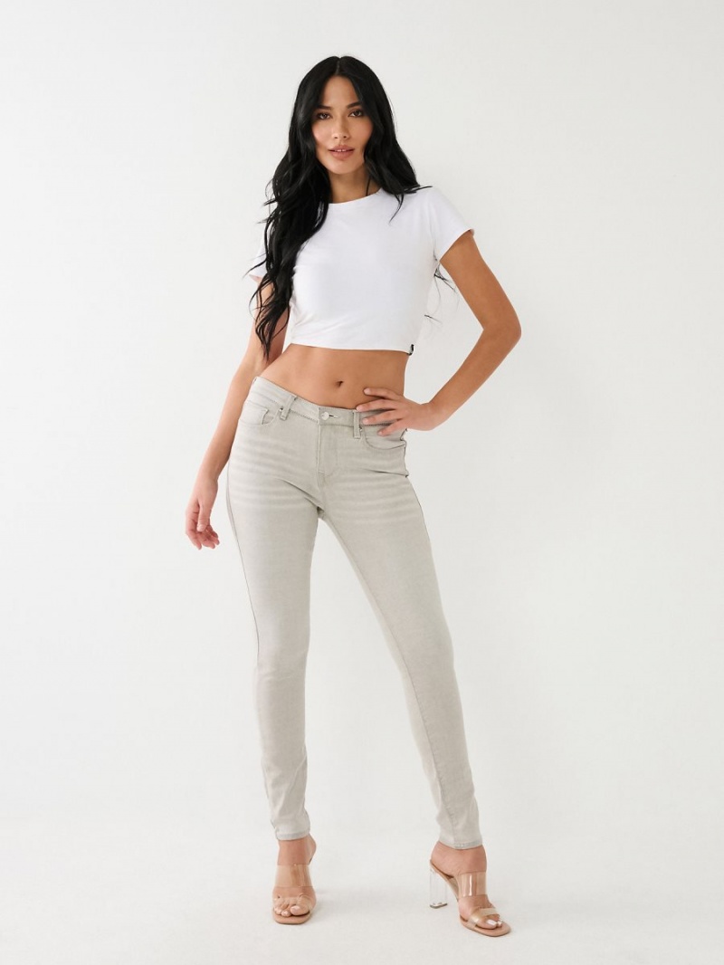 Jeans Skinny True Religion Jennie Mid Rise Super Gris | 27HFALTIP