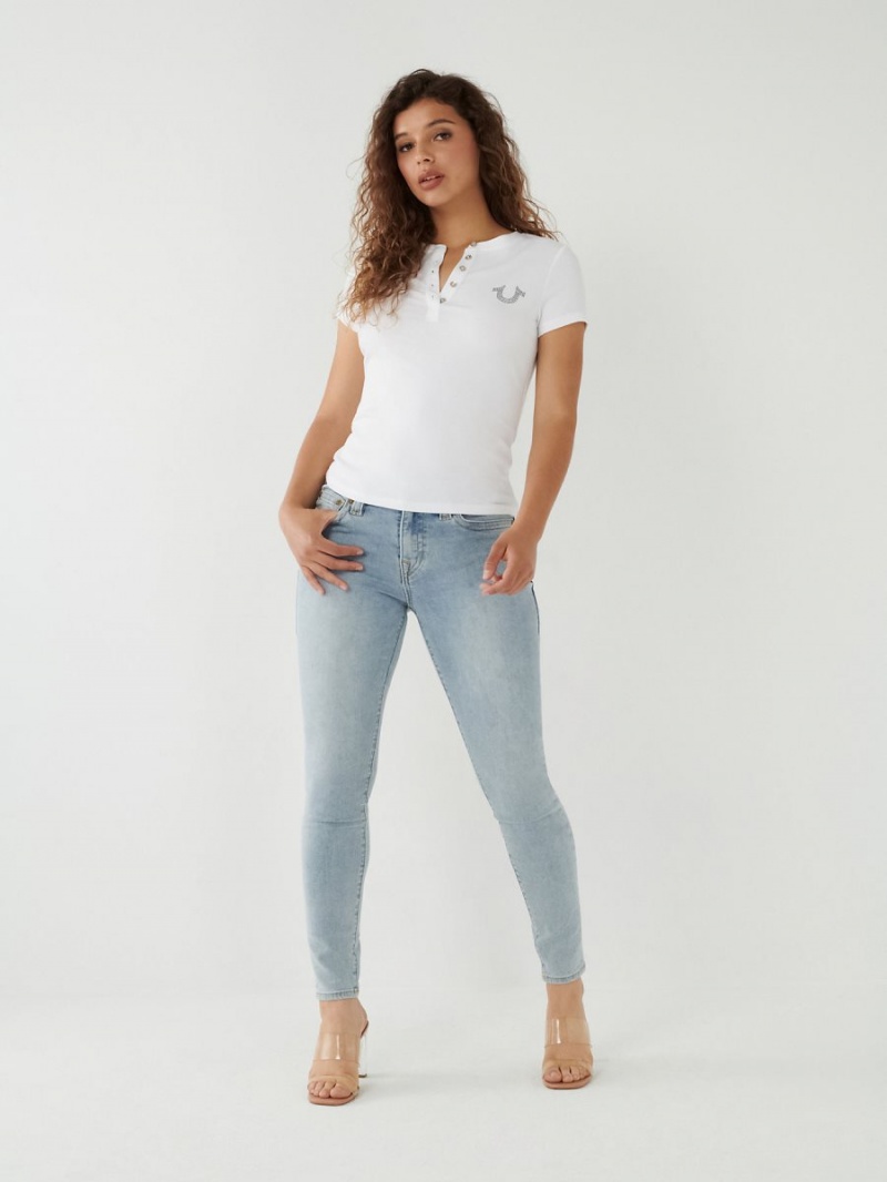 Jeans Skinny True Religion Jennie Mid Rise Curvy Walking Downtown | 95YQFNKXV