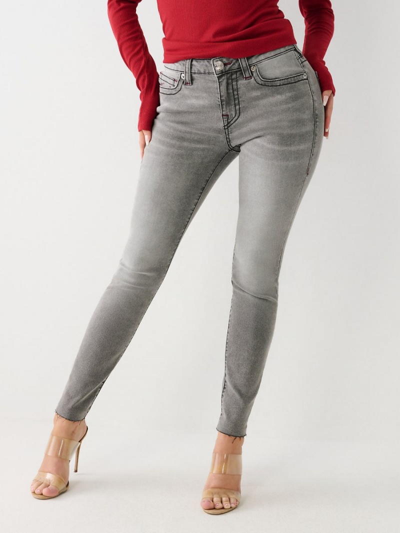 Jeans Skinny True Religion Jennie Mid Rise Curvy Gris Azules | 50EJLYZGI