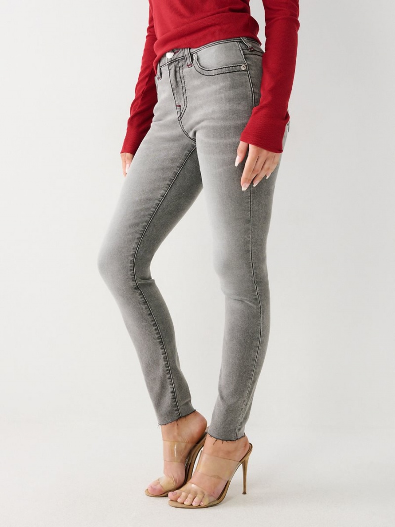 Jeans Skinny True Religion Jennie Mid Rise Curvy Gris Azules | 50EJLYZGI