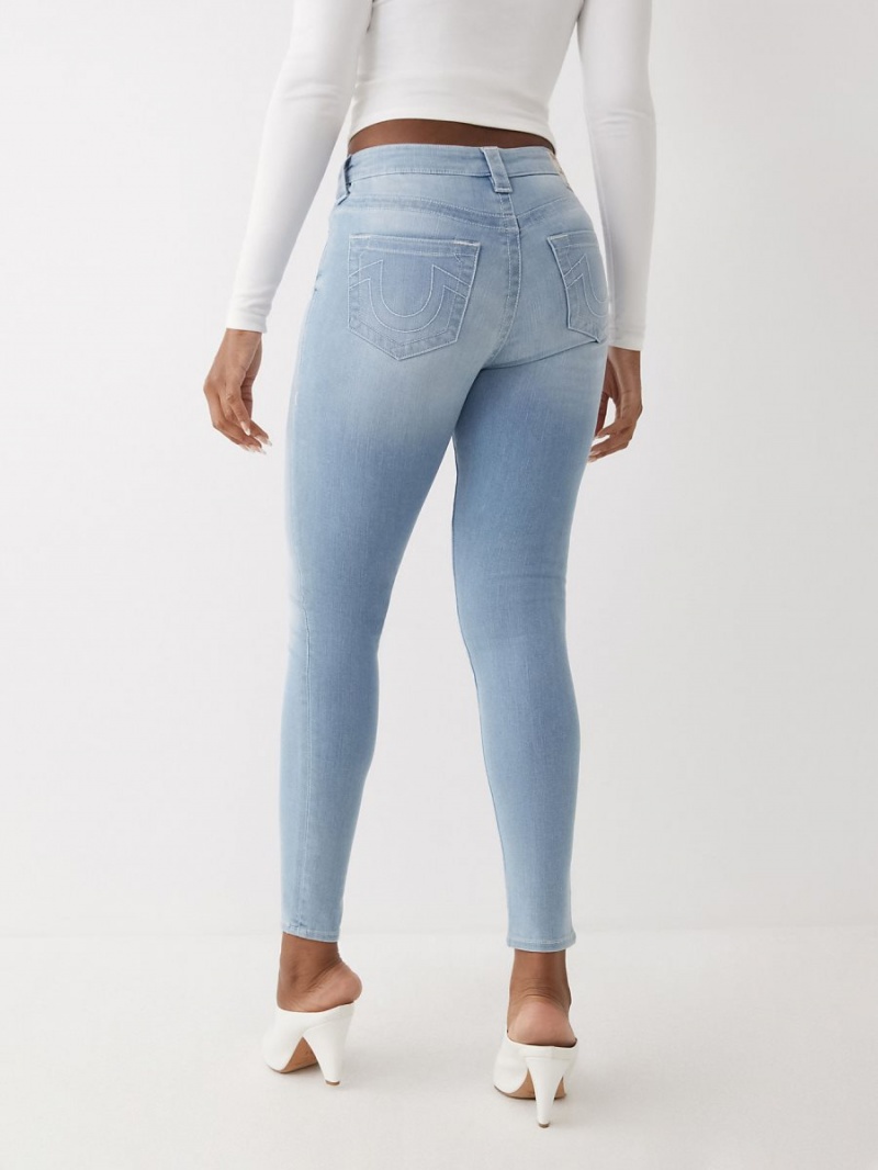 Jeans Skinny True Religion Jennie Mid Rise Curvy Azules Claro | 48FEPSGLV