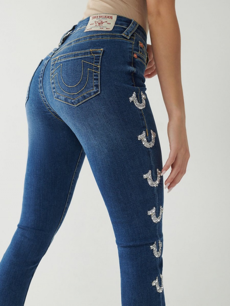 Jeans Skinny True Religion Jennie Mid Rise Curvy Azules | 27ONXTYBJ