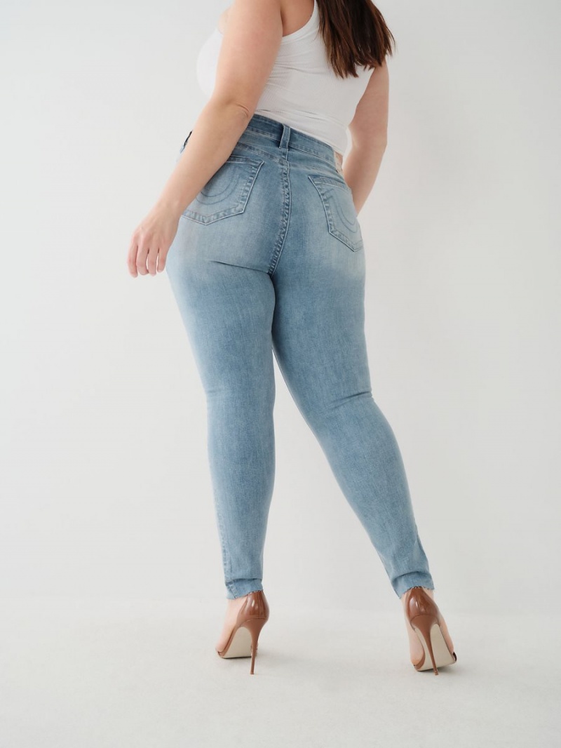 Jeans Skinny True Religion Jennie Mid Rise Curvy Verde Menta | 18EAXYPJT