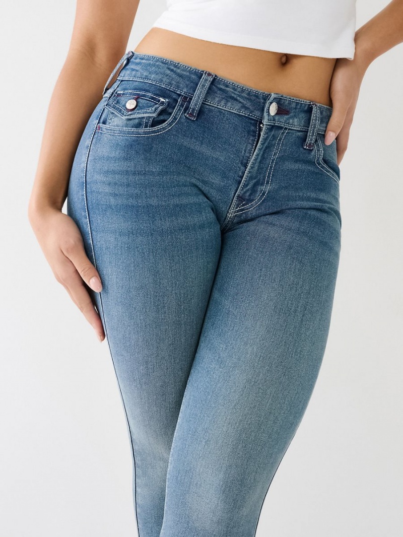 Jeans Skinny True Religion Jennie Mid Rise Single Needle Curvy Medium Frost | 41OWRDNLT