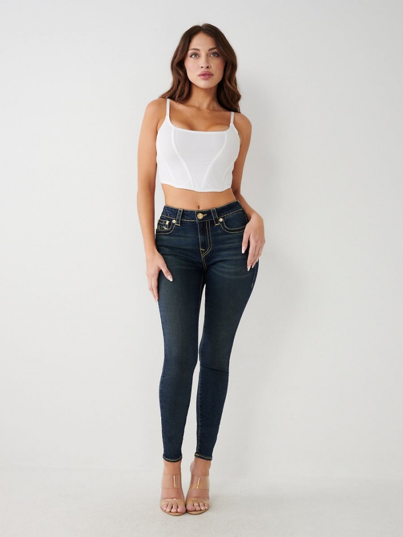 Jeans Skinny True Religion Jennie Mid Rise Curvy Aizome | 70DXNJYFE