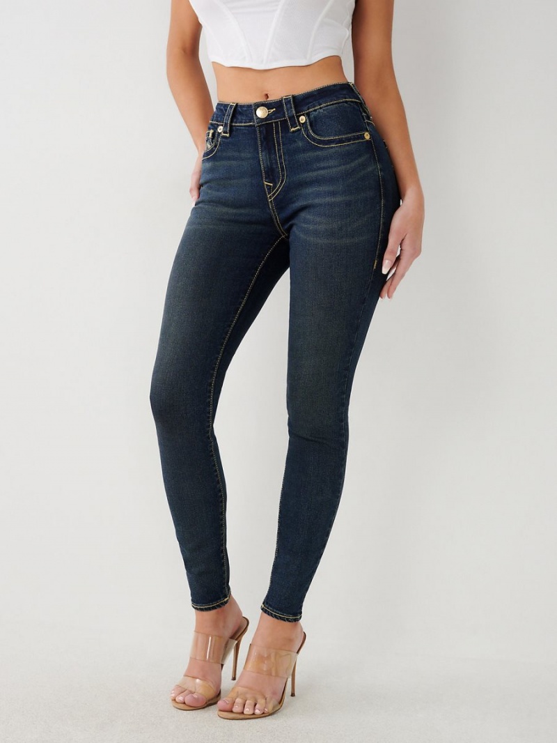 Jeans Skinny True Religion Jennie Mid Rise Curvy Aizome | 70DXNJYFE