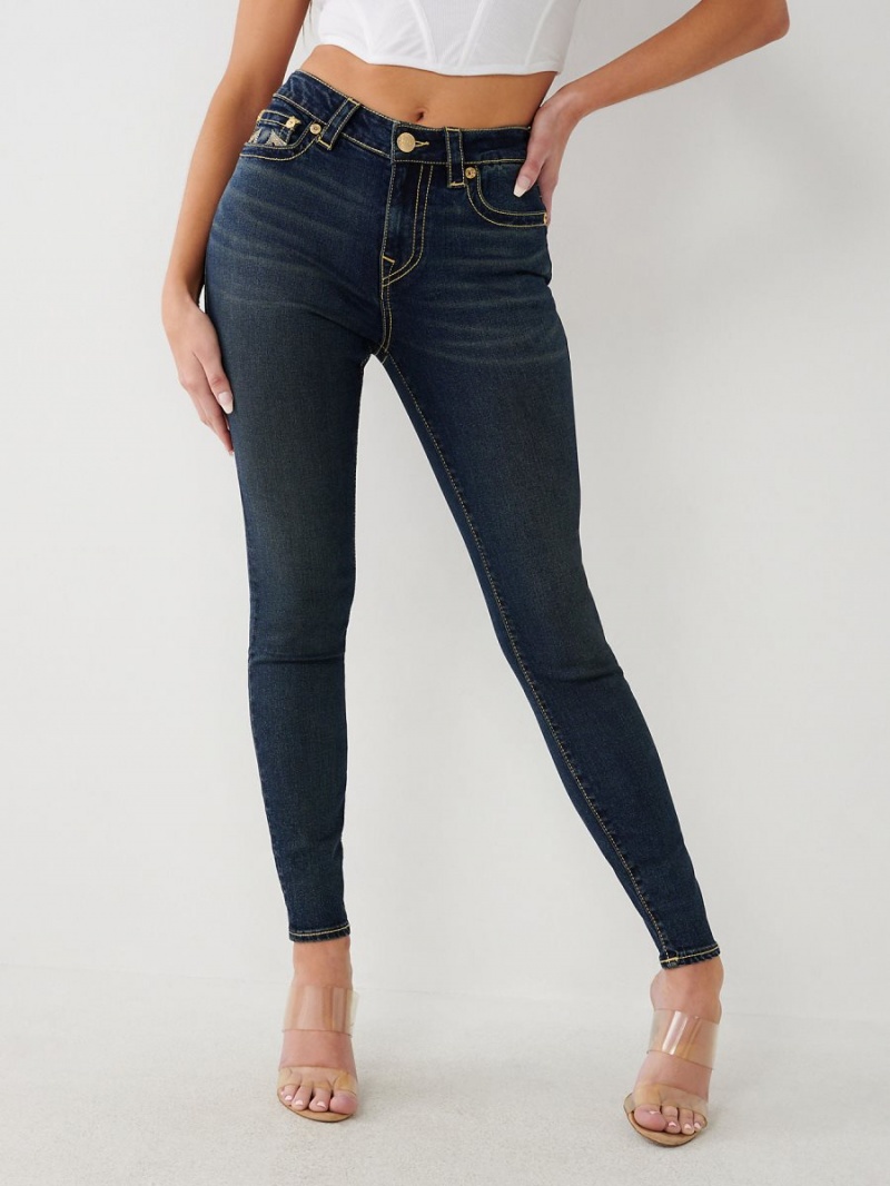 Jeans Skinny True Religion Jennie Mid Rise Curvy Aizome | 70DXNJYFE