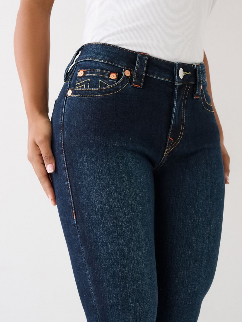 Jeans Skinny True Religion Jennie Mid Rise Curvy Azules Oscuro | 15OLWBSJT