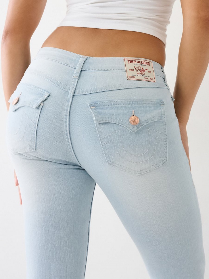 Jeans Skinny True Religion Jennie Mid Rise Curvy Verde Menta | 73KWSXQZI