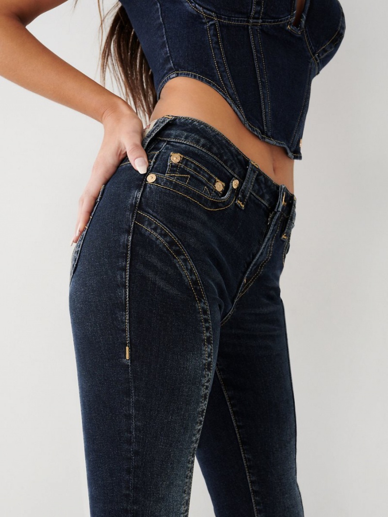 Jeans Skinny True Religion Jennie Mid Rise Curvy Hydrangea | 75YDFQOAU