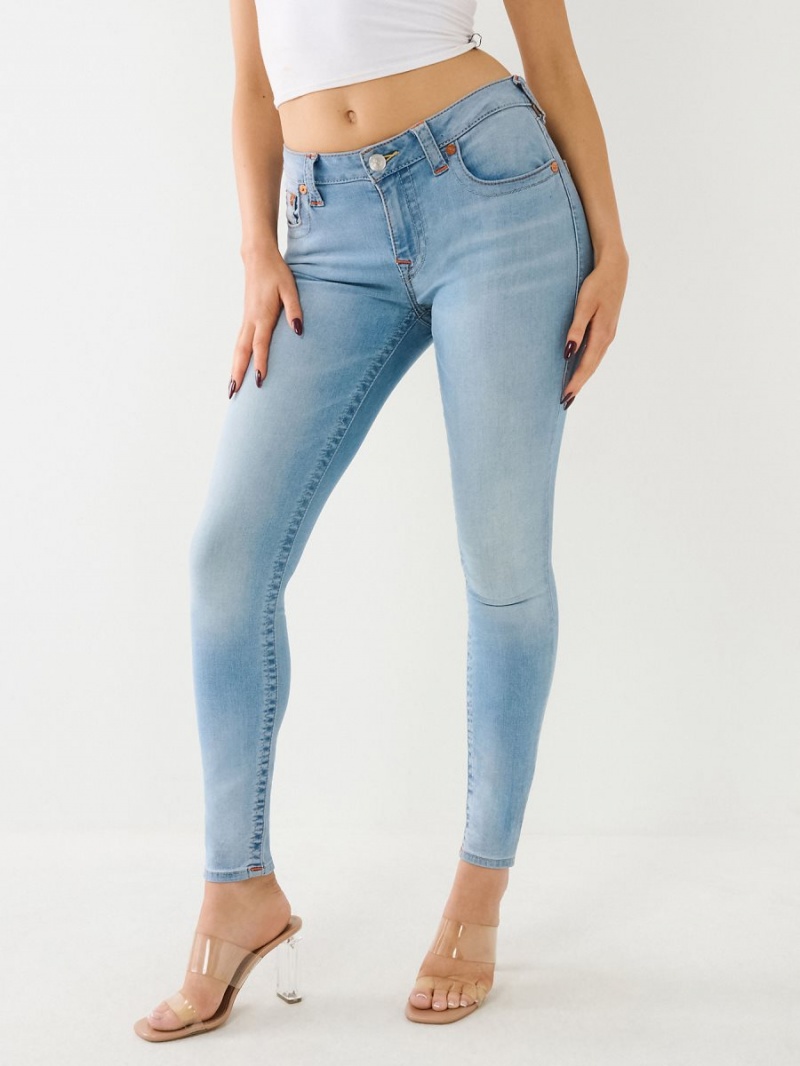 Jeans Skinny True Religion Jennie Mid Rise Curvy Verde Menta | 41JZRFNVQ