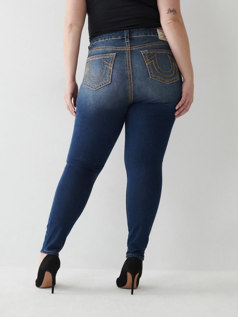 Jeans Skinny True Religion Jennie Super Q Curvy Mockingbird | 20ZVIJBFP