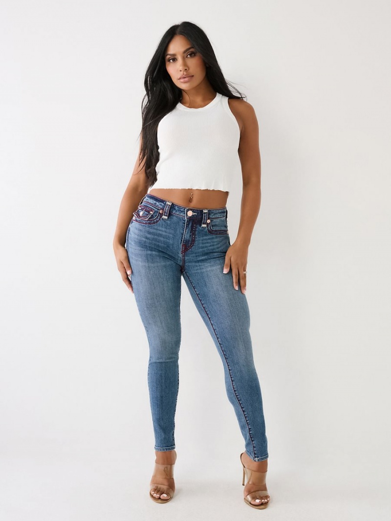 Jeans Skinny True Religion Jennie Super T Curvy Marbella | 79HGCXBEU