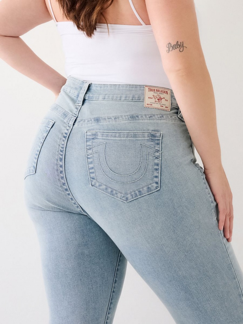 Jeans Skinny True Religion Plus Halle Mid Rise Super Peak Spot | 48RYGTCLW