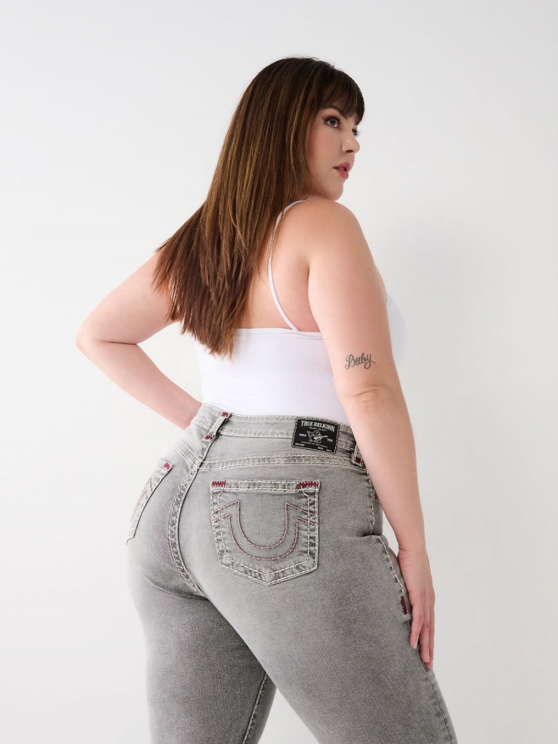 Jeans Skinny True Religion Plus Jennie High Rise Super T Curvy Graphite | 19ZVEKJQX