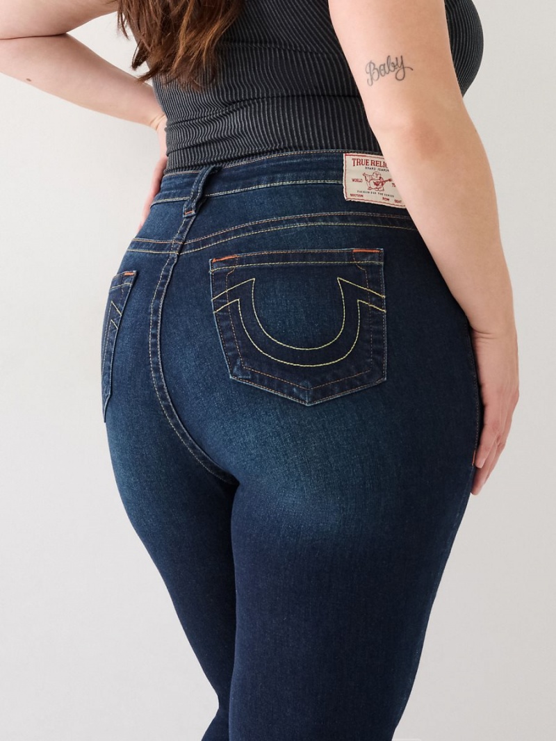 Jeans Skinny True Religion Plus Jennie High Rise Curvy Azules Oscuro | 49WSITUBJ