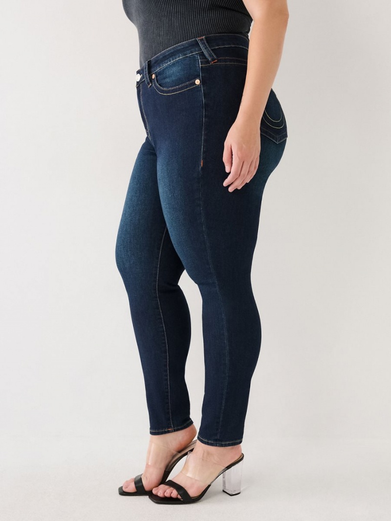 Jeans Skinny True Religion Plus Jennie High Rise Curvy Azules Oscuro | 49WSITUBJ