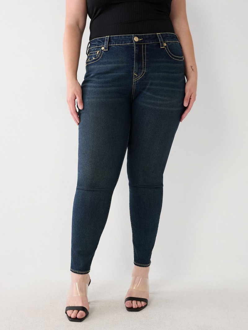 Jeans Skinny True Religion Plus Jennie Mid Rise Curvy Aizome | 18LZHYVDS