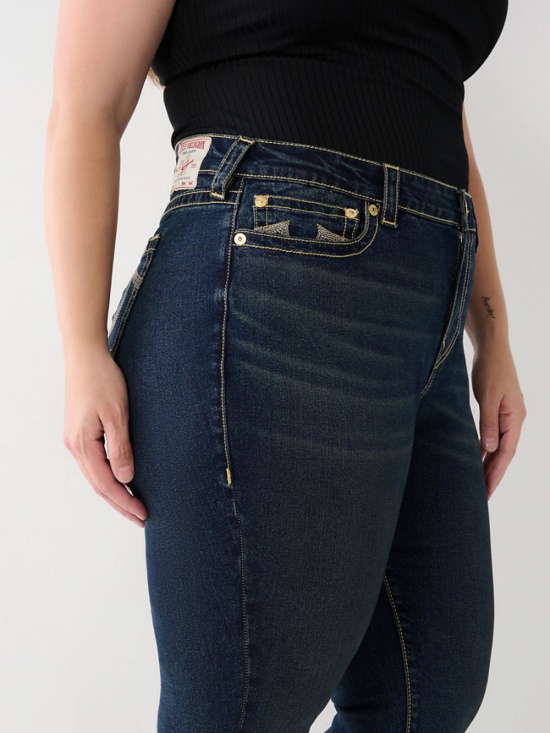 Jeans Skinny True Religion Plus Jennie Mid Rise Curvy Aizome | 18LZHYVDS