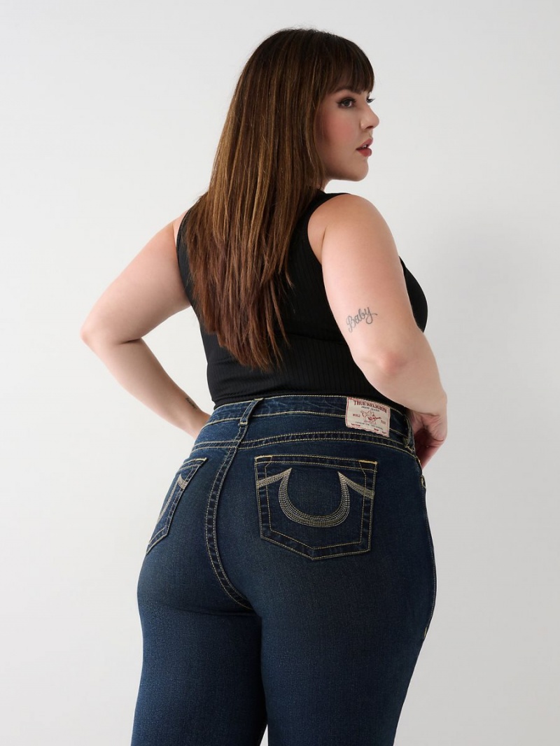 Jeans Skinny True Religion Plus Jennie Mid Rise Curvy Aizome | 18LZHYVDS