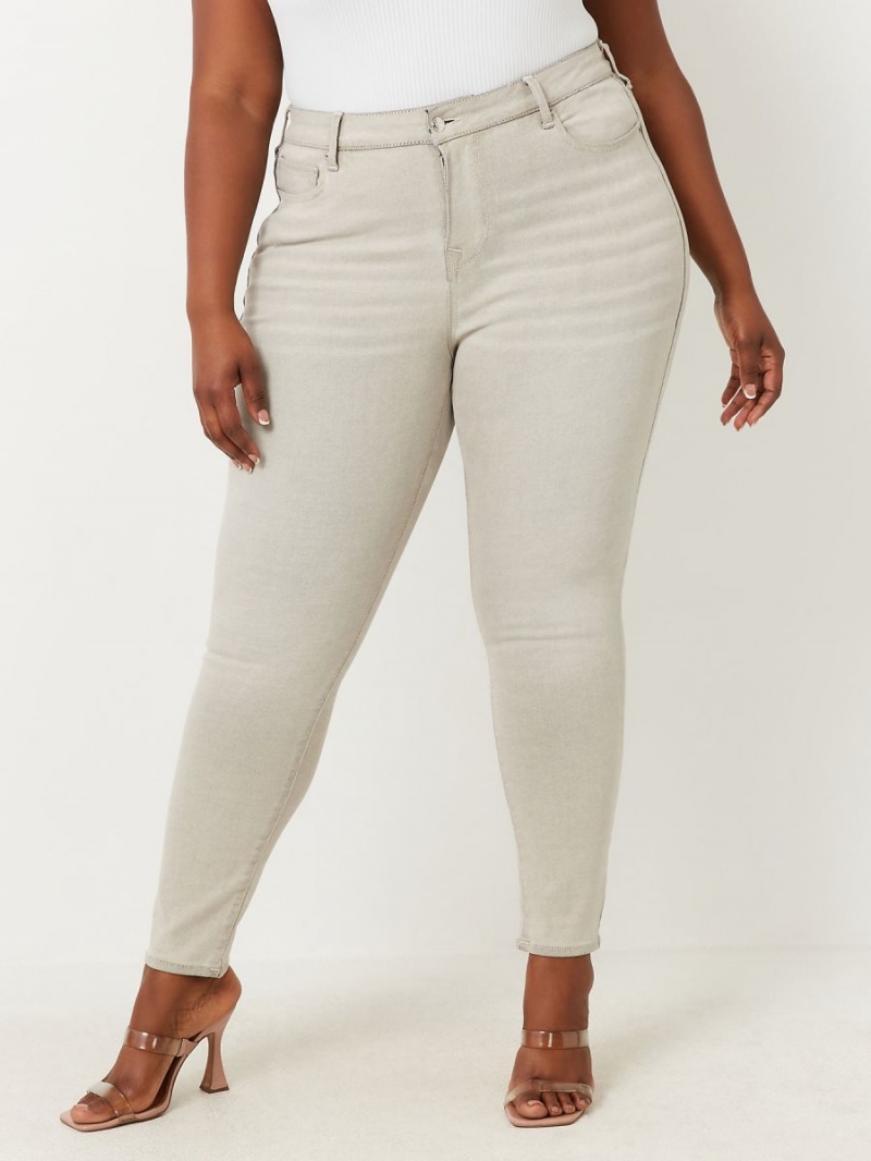 Jeans Skinny True Religion Plus Jennie Mid Rise Gris | 08MJDCHXI