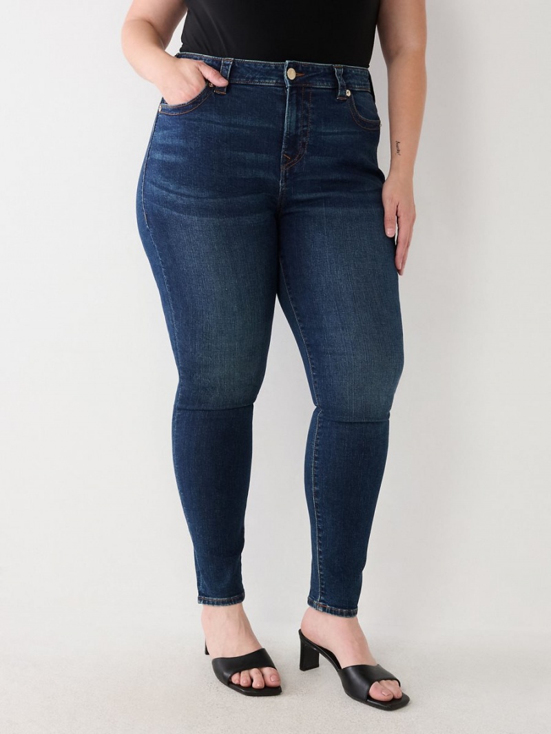 Jeans Skinny True Religion Plus Jennie Mid Rise Curvy Verde Menta Azules | 59BHLPMFA