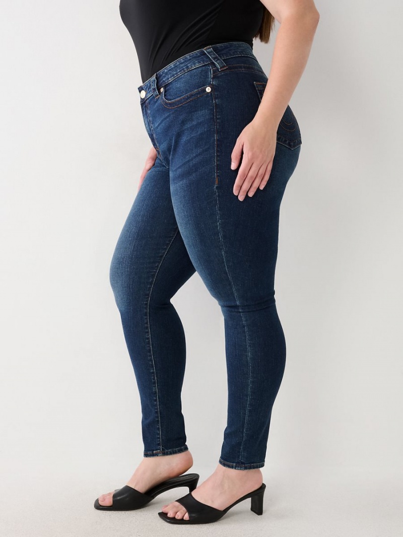 Jeans Skinny True Religion Plus Jennie Mid Rise Curvy Verde Menta Azules | 59BHLPMFA