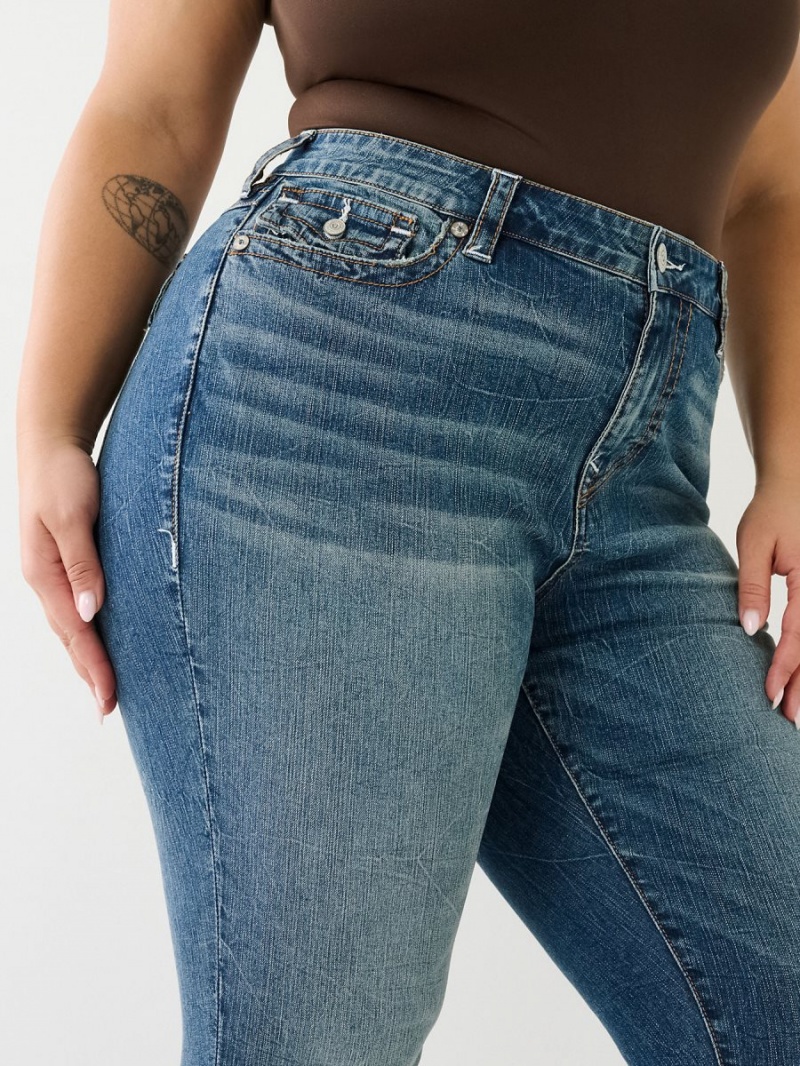 Jeans Skinny True Religion Plus Jennie Mid Rise Flap Macau | 25WCZFREP