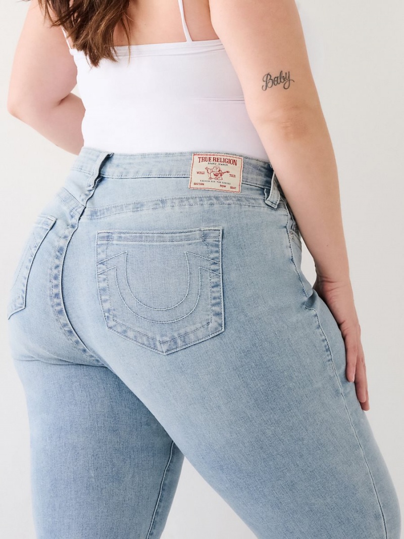 Jeans Skinny True Religion Plus Jennie Mid Rise Curvy Peak Spot | 28ZOATNXL