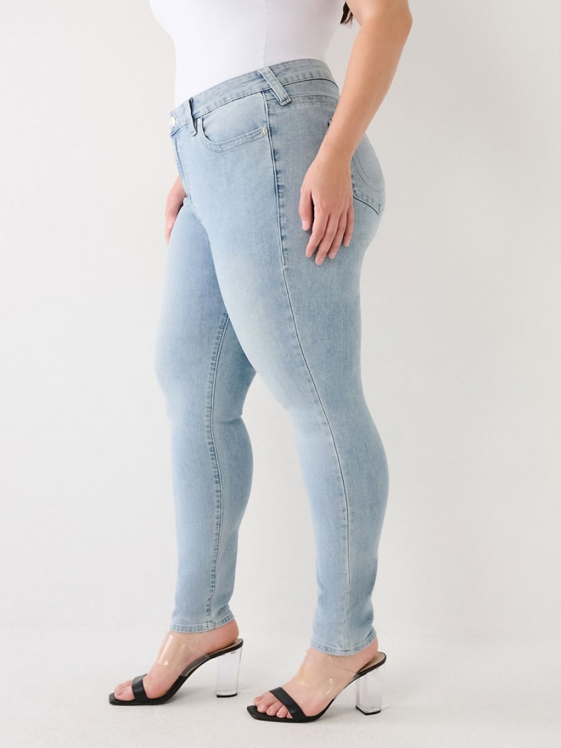 Jeans Skinny True Religion Plus Jennie Mid Rise Curvy Peak Spot | 28ZOATNXL