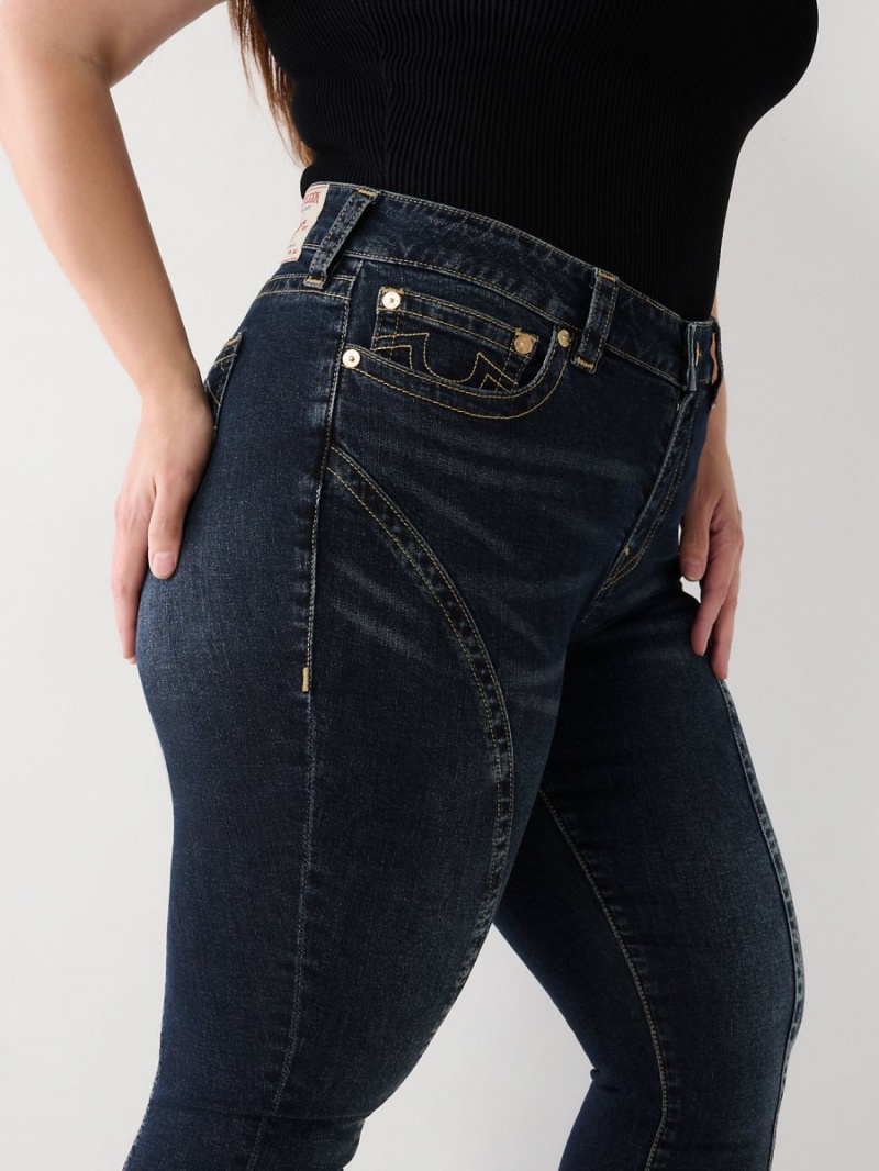 Jeans Skinny True Religion Plus Jennie Mid Rise Curvy Hydrangea | 26ASOYUGL