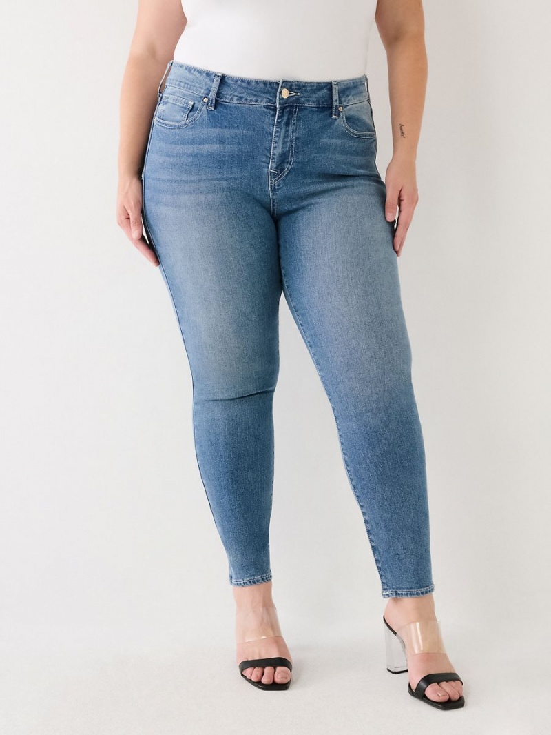 Jeans Skinny True Religion Plus Jennie Mid Rise Curvy IBEM | 26MLTKXDJ